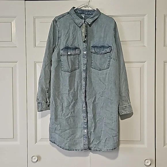 Denim Shirt Dress - Picture 4 of 5